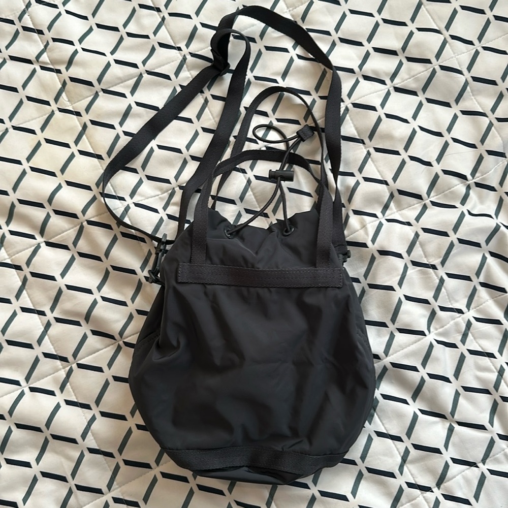 Uniqlo Charcoal Grey Bucket Side Bag